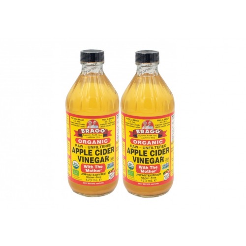 BRAGG ORGANIC APPLE CIDER VINEGAR DOUBLE PACK (2X 473ML)