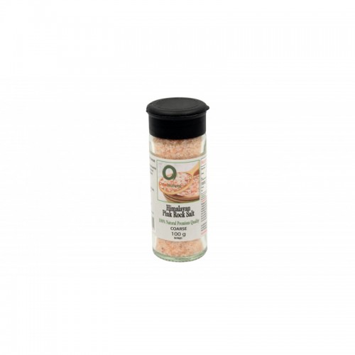 OMNINATURAL FINE HIMALAYAN PINK ROCK SALTS - SHAKER 100G